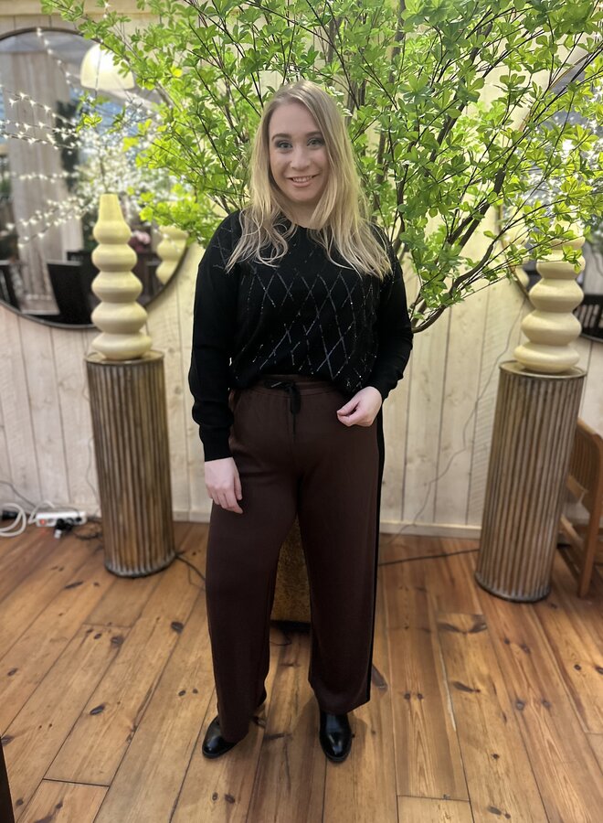 CARLEAH PULL UP PANTS TLR Shaved Chocolate