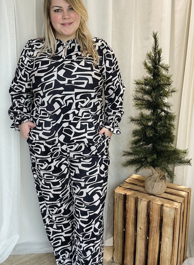 CARMIKA LIFE LONG PANT JRS Pumice Stone/BLACK GEO