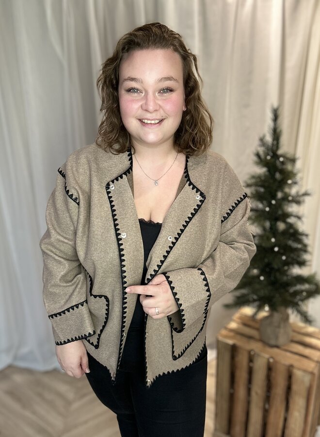 CARELBA LIFE CUFF SCALLOP JACKET OWT Mountain Trail/Melange