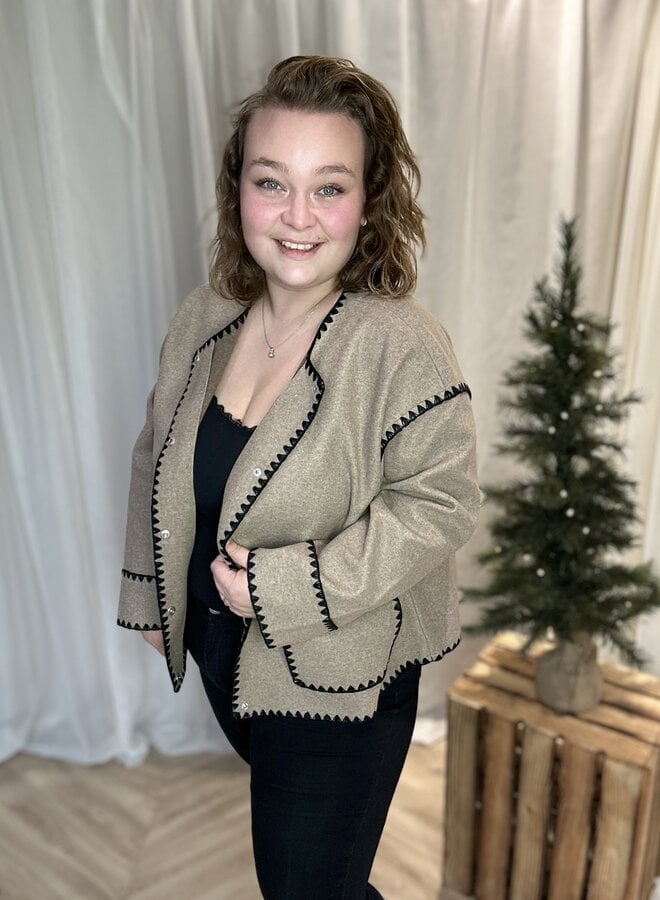 CARELBA LIFE CUFF SCALLOP JACKET OWT Mountain Trail/Melange