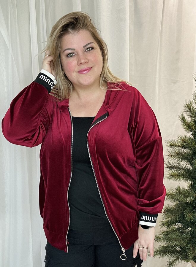 Velours bomber jacket (meerdere kleuren)