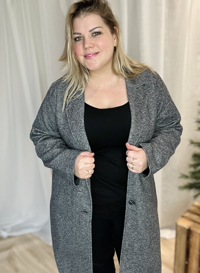 CARSEDONA LIFE CARRIE COAT Dark Grey/Melange