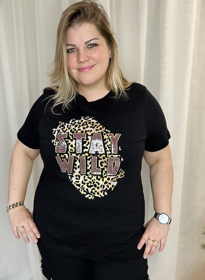 CARCHRISTA S/S O-NECK JEANS FIT TEE JRS Black/stay wild