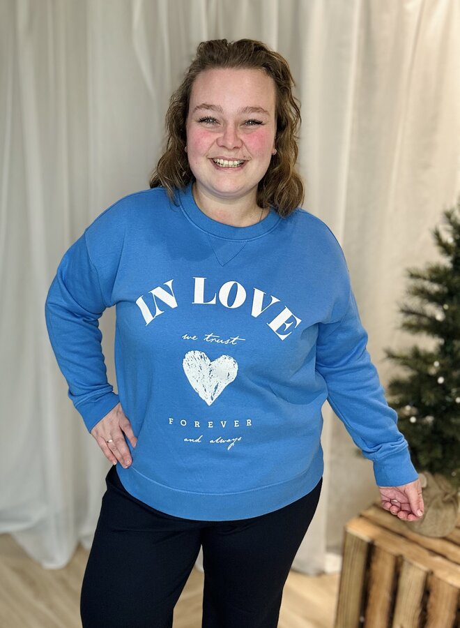 CARSOFIA L/S WORD O-NECK SWT JRS