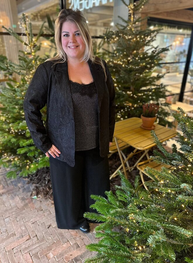 CARCAROL GLITTER SINGLET JRS BF Black/SIlver Har