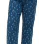 VMCTESSA HR WIDE FLOWER DENIM JEANS CUR Medium Blue Denim/FLOWER
