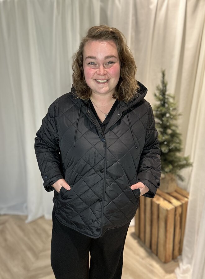 CARJULIET QUILTED HOOD JACKET NOOS Black