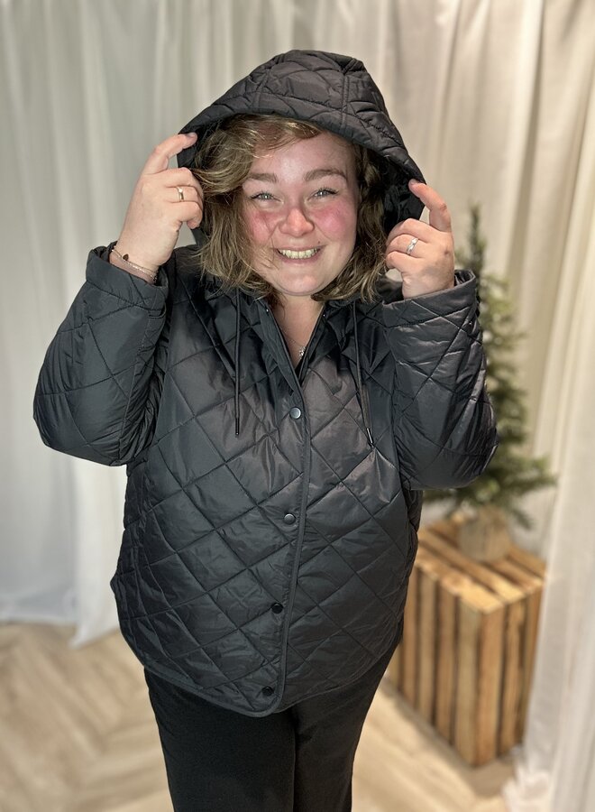 CARJULIET QUILTED HOOD JACKET NOOS Black