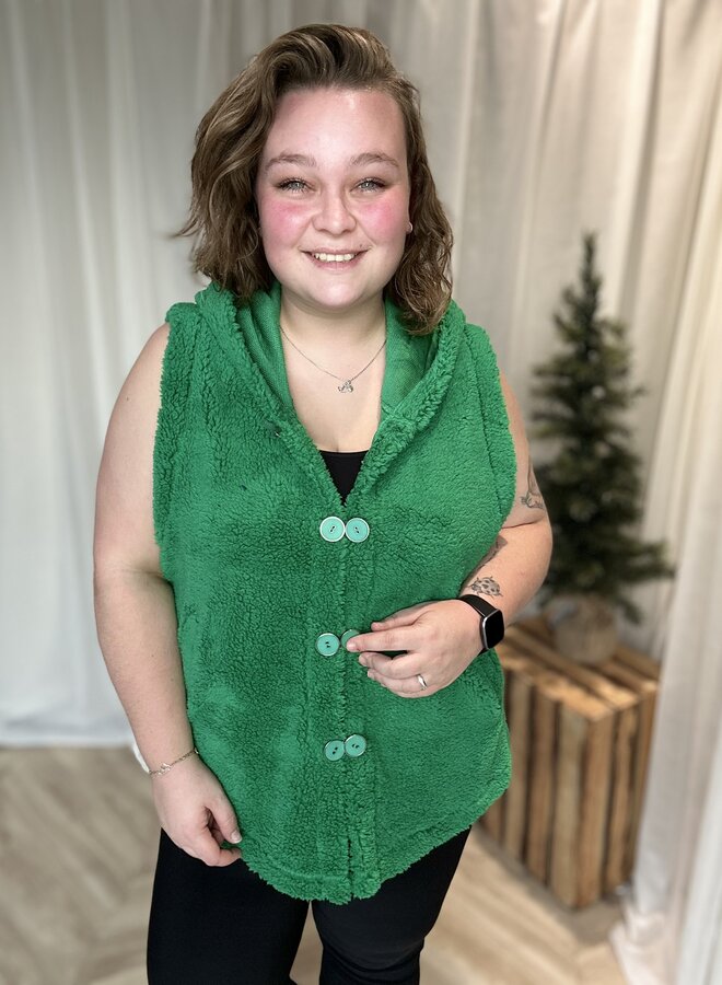 Gilet teddy kort K-2304 (meerdere kleuren)