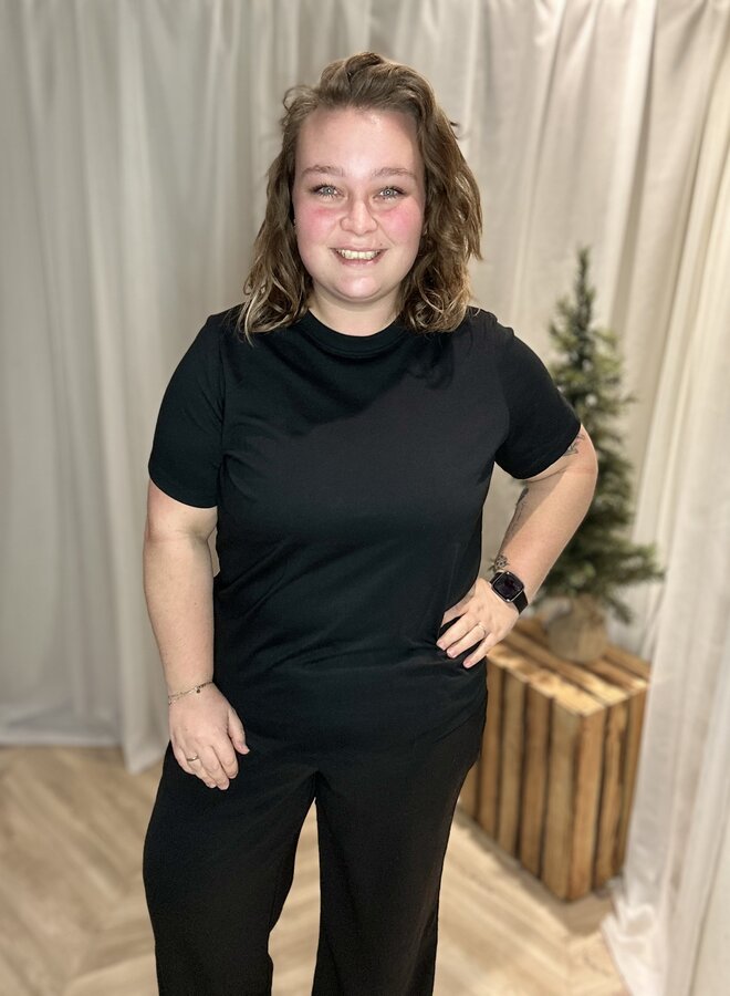 VMPAULINA SS T-SHIRT JRS NOOS CUR Black