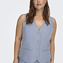 CARLINDA S/L MEL FIT WAISTCOAT TLR Vintage Indigo/Melange