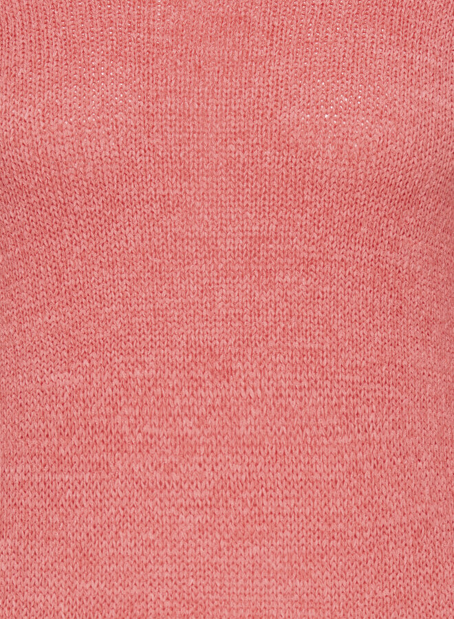 CARGEENA L/S V-NECK KNT NOOS Sugar Coral