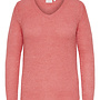 CARGEENA L/S V-NECK KNT NOOS Sugar Coral