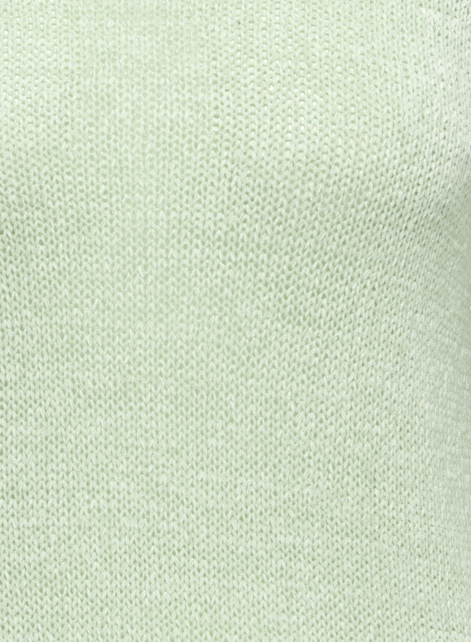 CARGEENA L/S V-NECK KNT NOOS Subtle Green