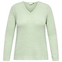 CARGEENA L/S V-NECK KNT NOOS Subtle Green