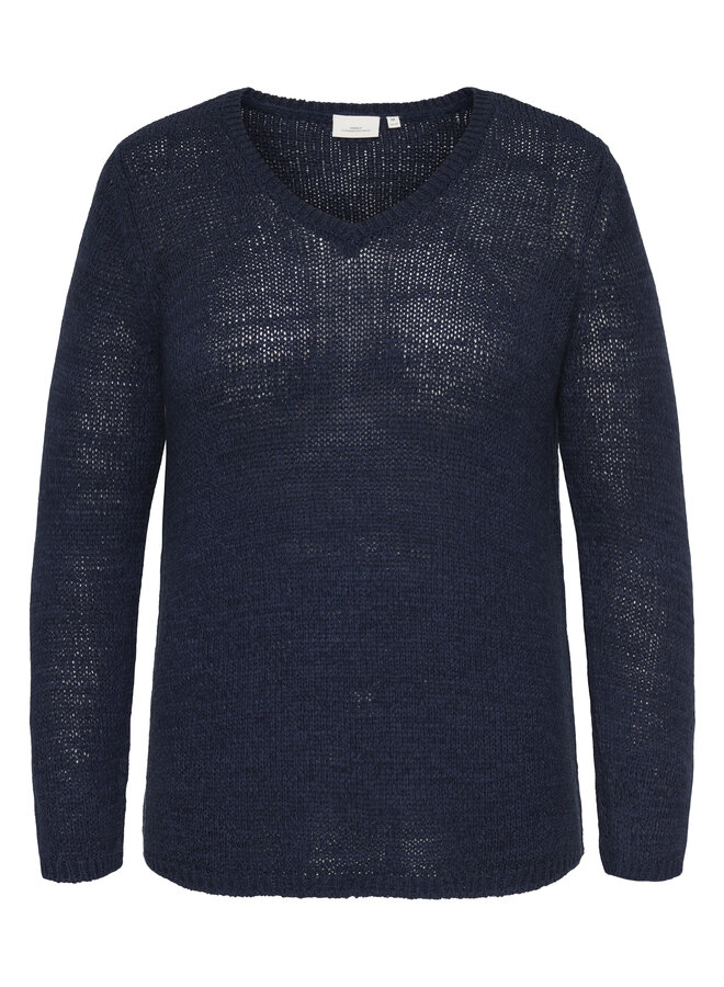 CARGEENA L/S V-NECK KNT NOOS Navy Blazer