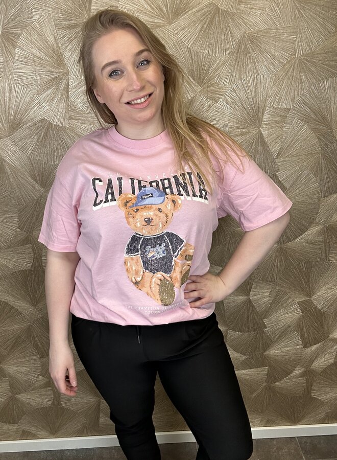 CARTICO LIFE SS RELAXED O-NECK TEE JRS Romance Rose/Teddy la c