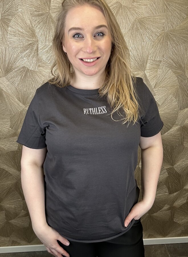 CARLUCA LIFE REG SLIT S/S TOP JRS ZL Phantom/Lucy ruthless