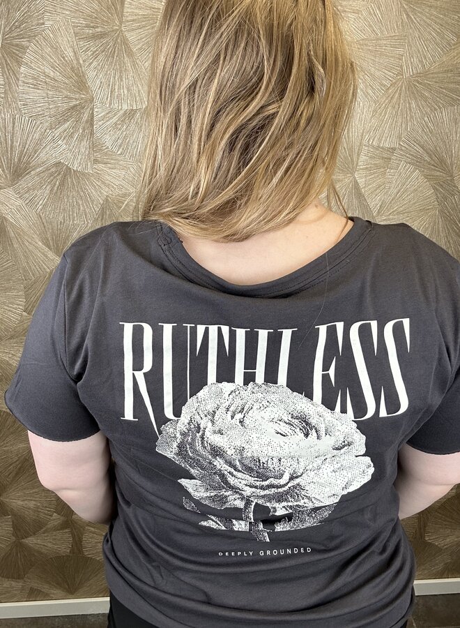 CARLUCA LIFE REG SLIT S/S TOP JRS ZL Phantom/Lucy ruthless