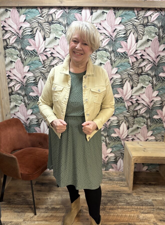 VMCTASSA SL FRILL SHORT DRESS JRS CUR Laurel Wreath