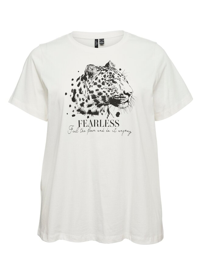 VMCJAMAICA S/S T-SHIRT JRS BTQ CUR Snow White/PRINT WITH