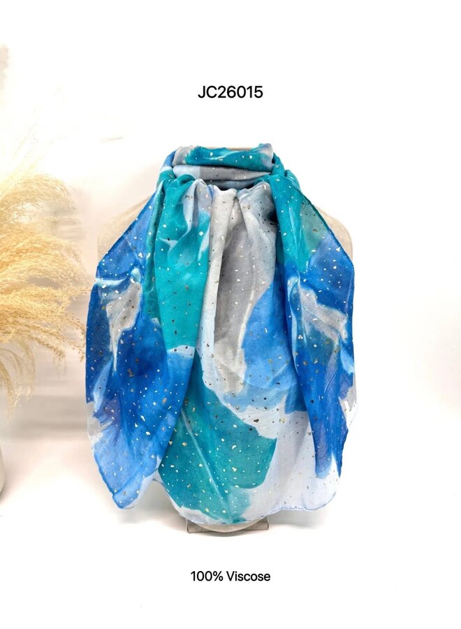 Sjaal Aquarell Glitters (meerdere kleuren)