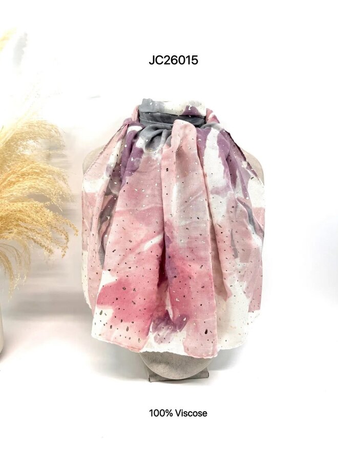 Sjaal Aquarell Glitters (meerdere kleuren)