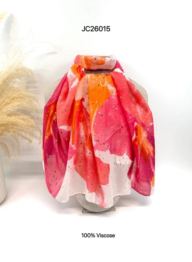 Sjaal Aquarell Glitters (meerdere kleuren)