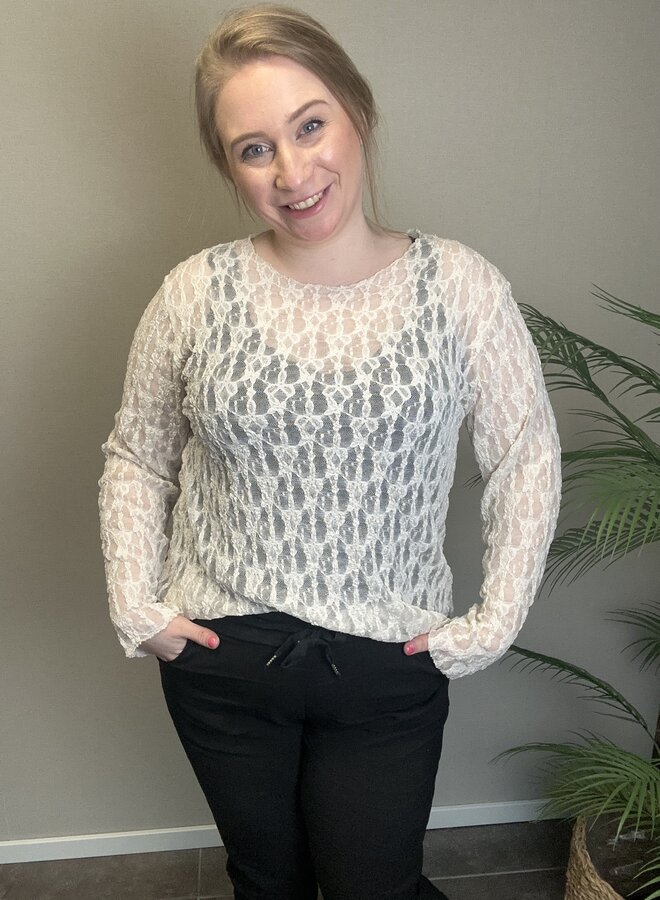 Kanten top Barcelona  (Meerdere Kleuren)