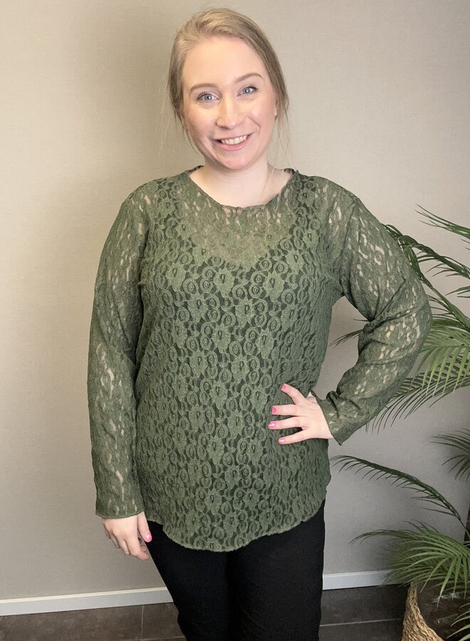 Kanten top Barcelona  (Meerdere Kleuren)