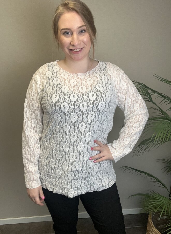 Kanten top Barcelona  (Meerdere Kleuren)