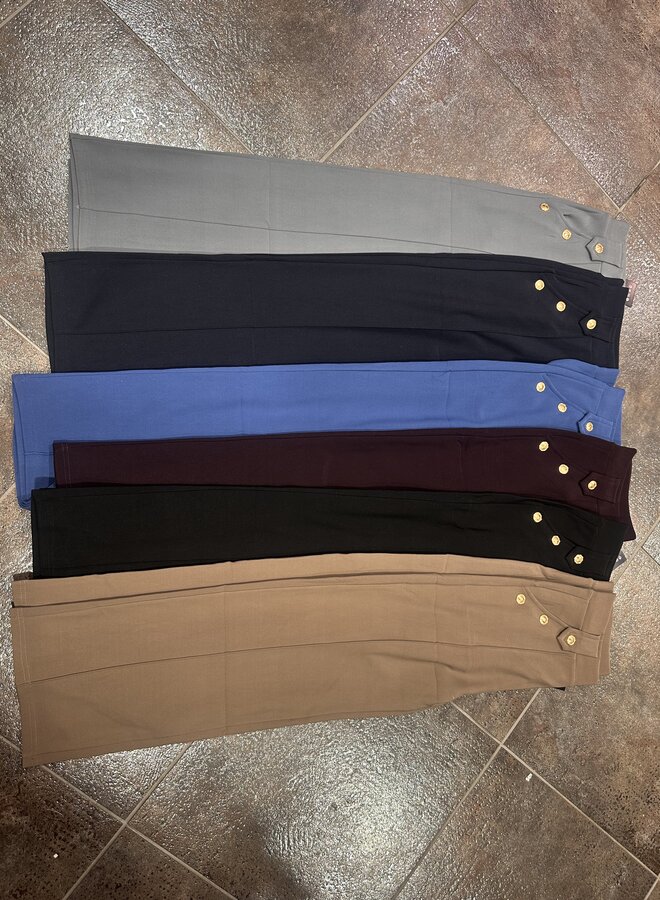 Broek Gouden Knoop (meerdere kleuren)