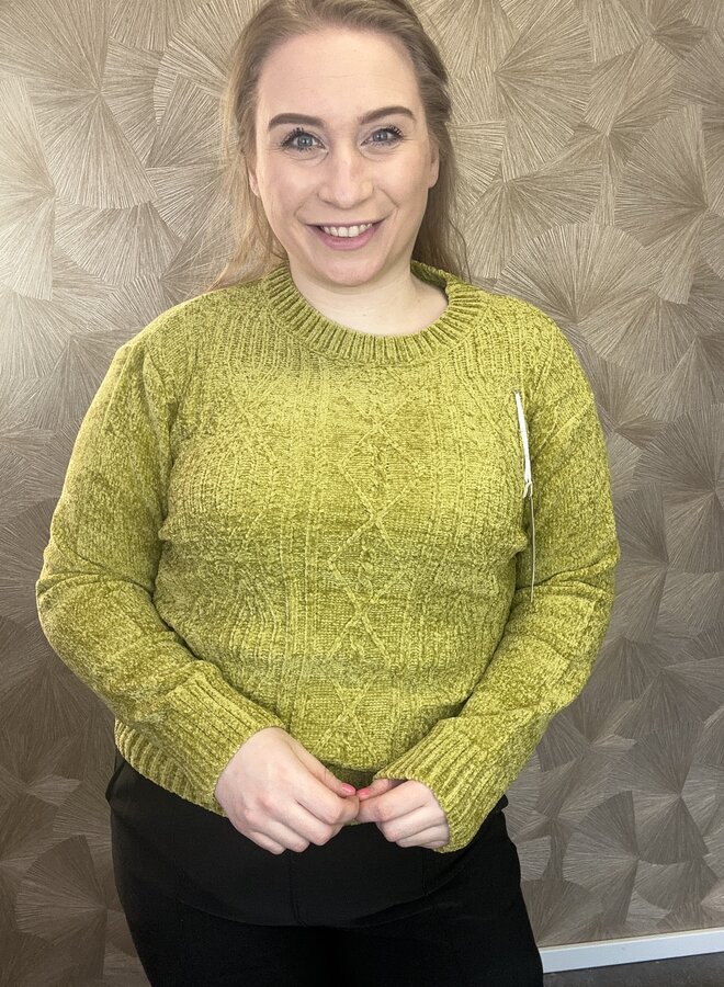 Kabeltrui Velours (meerdere kleuren)