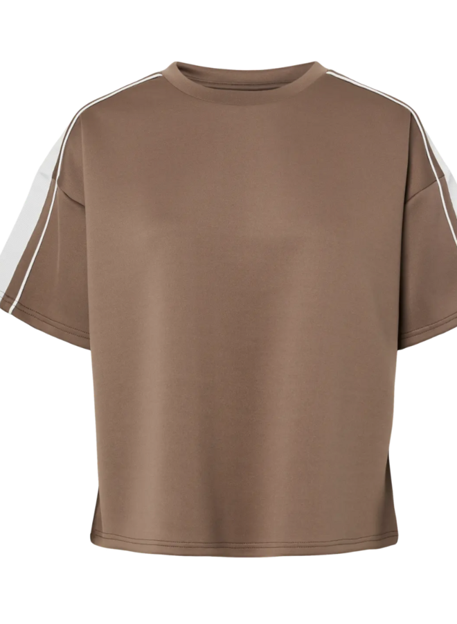 PCTRACK SS OVERSIZED TEE JRS BC QX Coffee Quartz