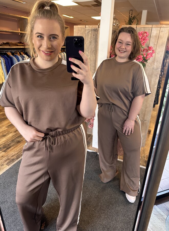 PCTRACK SS OVERSIZED TEE JRS BC QX Coffee Quartz