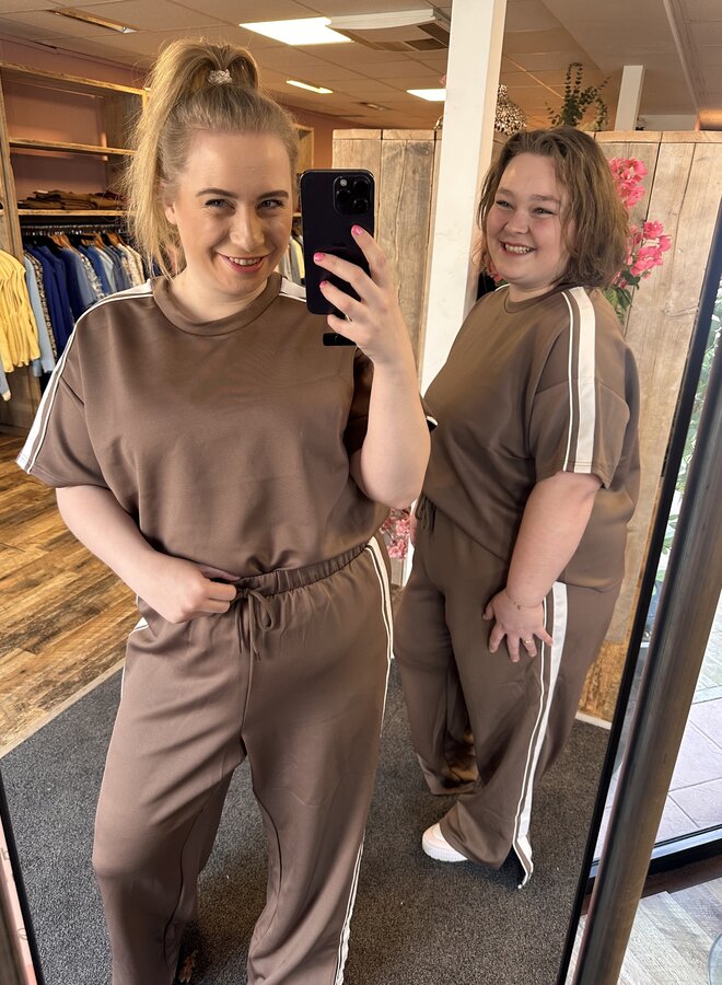 PCTRACK SS OVERSIZED TEE JRS BC QX Coffee Quartz