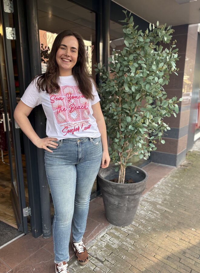 CARMIKO NIGHT SS REG TEE JRS WEH Bright White/BEACH ITEM