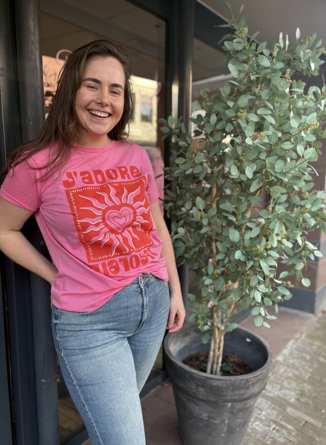 CARMIKO NIGHT SS REG TEE JRS WEH Azalea Pink/SUNRAYS SQ