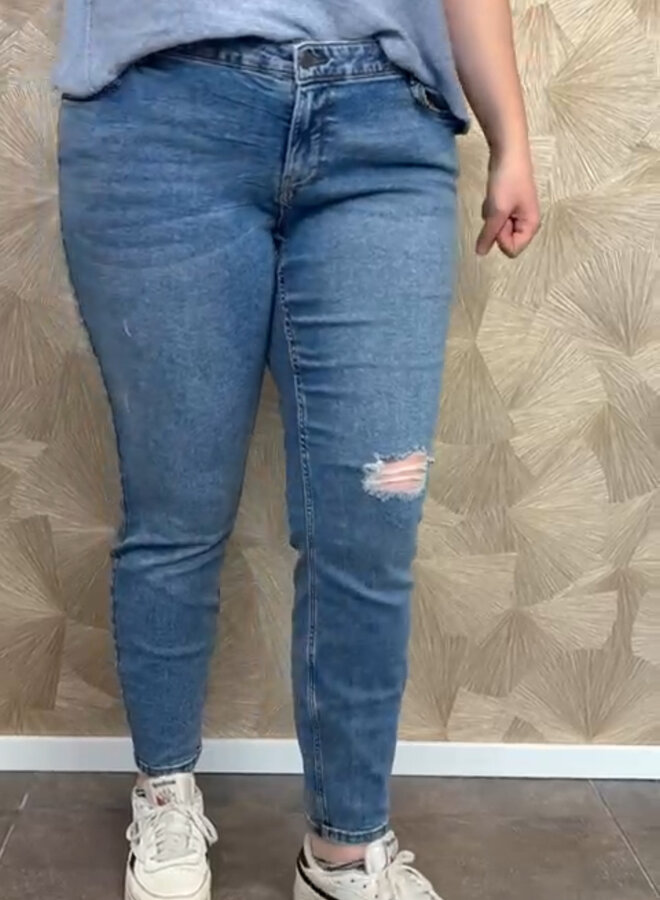 VMCLYDIA LR SKINNY DESTR J VI3375 GA CUR Medium Blue Denim