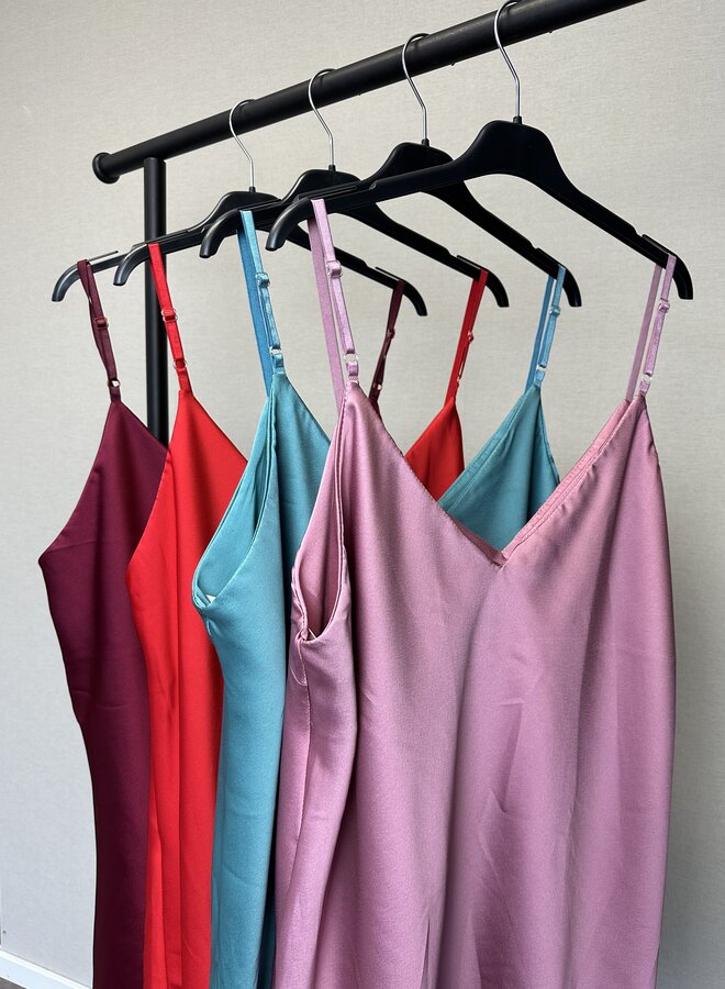 Satijnen top Sara (Meedere kleuren)