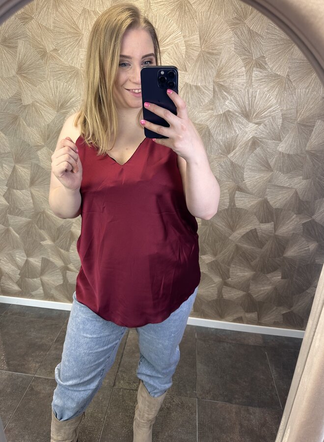 Satijnen top Sara (Meedere kleuren)