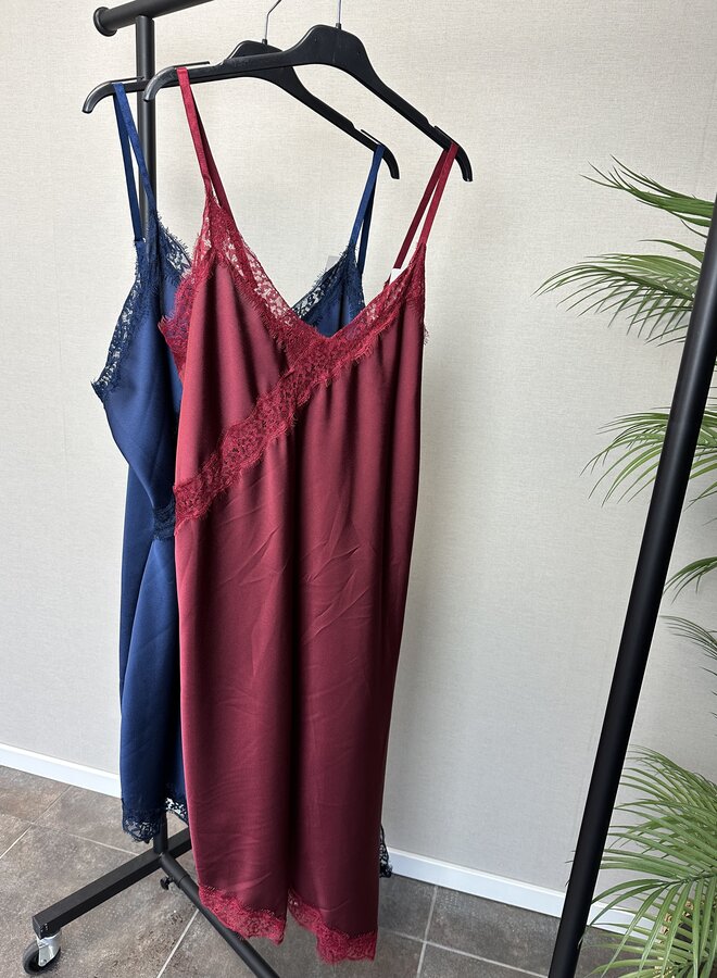 Jurk Satijn (meerdere kleuren)