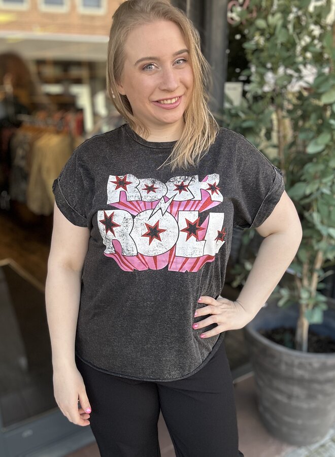 CARJOZI CAPSL TURNUP 0-NECK JRS Black/Rock N Roll