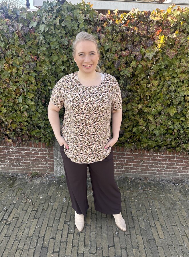 CARNOVA BECH LIFE SS TOP AOP Whitecap Gray/ABSTRACT Z