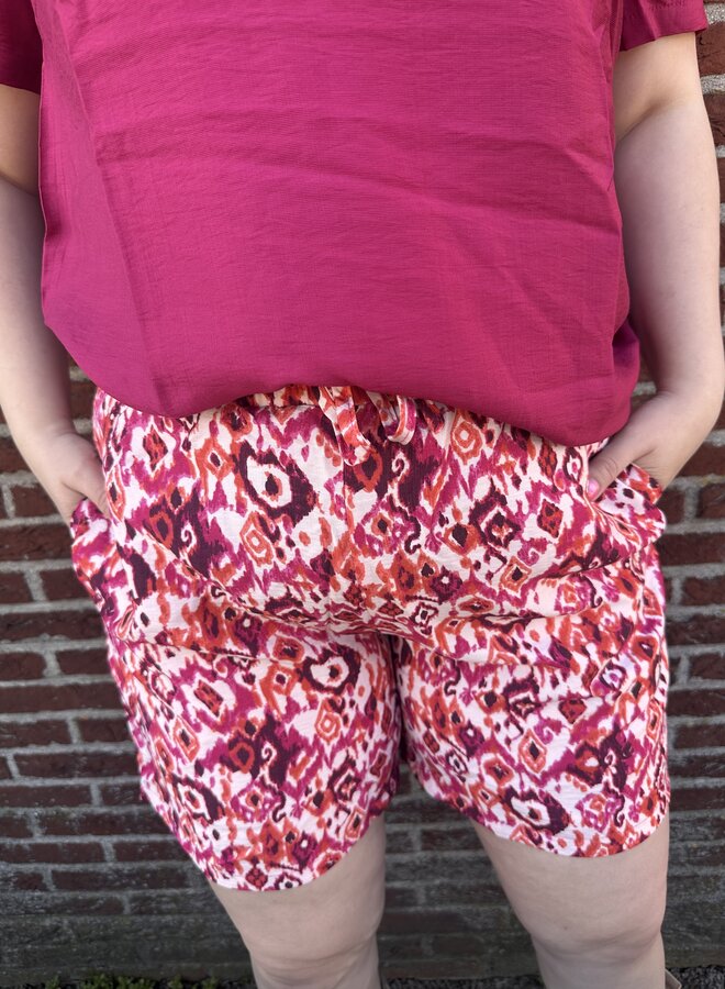 CARHAVANA SHORTS AOP Fuchsia Pink/SUMMER GEO