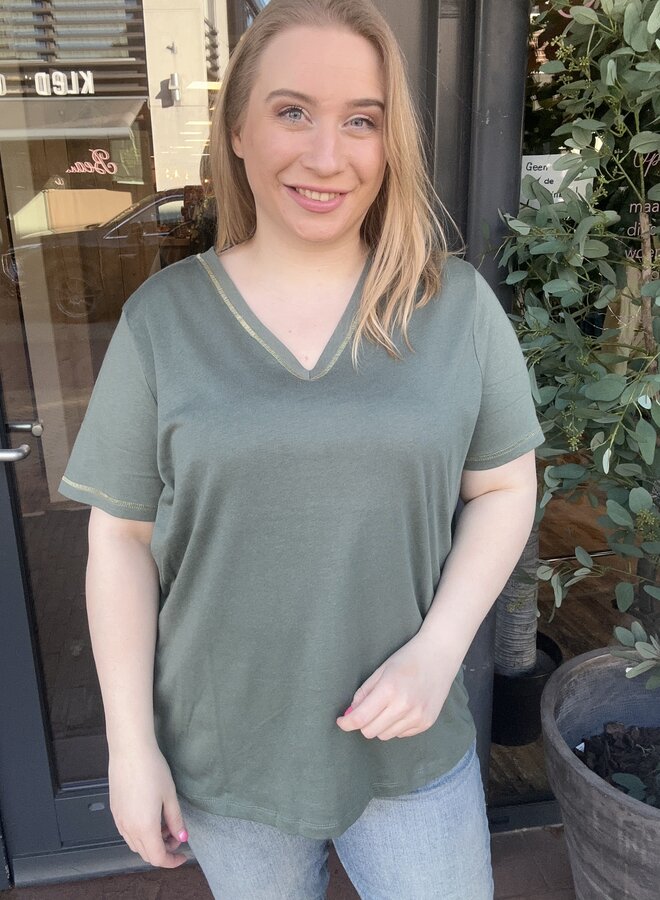 CARHUNTER S/S V-NECK TEE JRS Laurel Wreath