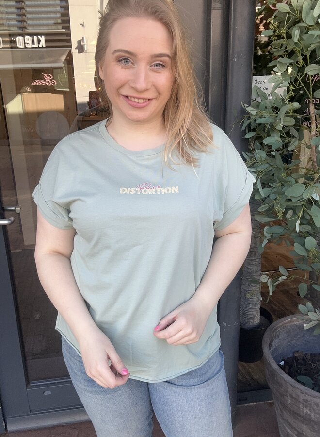 CARJOZI CAPSL TURNUP O-NECK JRS Jadeite/Electric