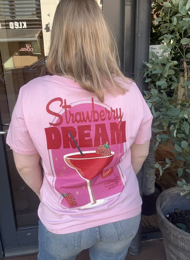 CARADDISON LIFE S/S O-NECK REG TEE JRS Romance Rose/STRAWBERRY