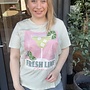 CARADDISON LIFE S/S O-NECK REG TEE JRS Green Lily/FRESH ME
