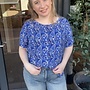 CARVICO LIFE S/S TOP VIS WVN Blueprint/DREAMY LEA
